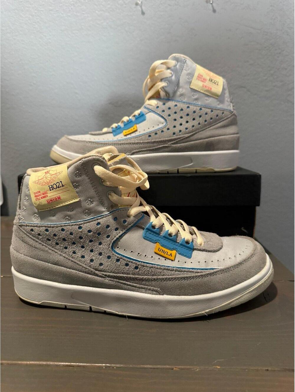 AIR JORDAN 2 RETRO SP X UNION GREY FOG DN3802-001 MENS SIZE 7.5